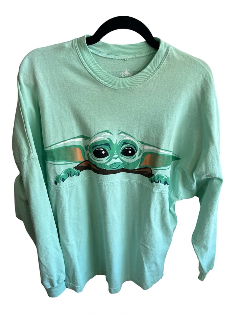 Star Wars Mandalorian Light Green Spirit Jersey Grogu Disney Parks Size Small